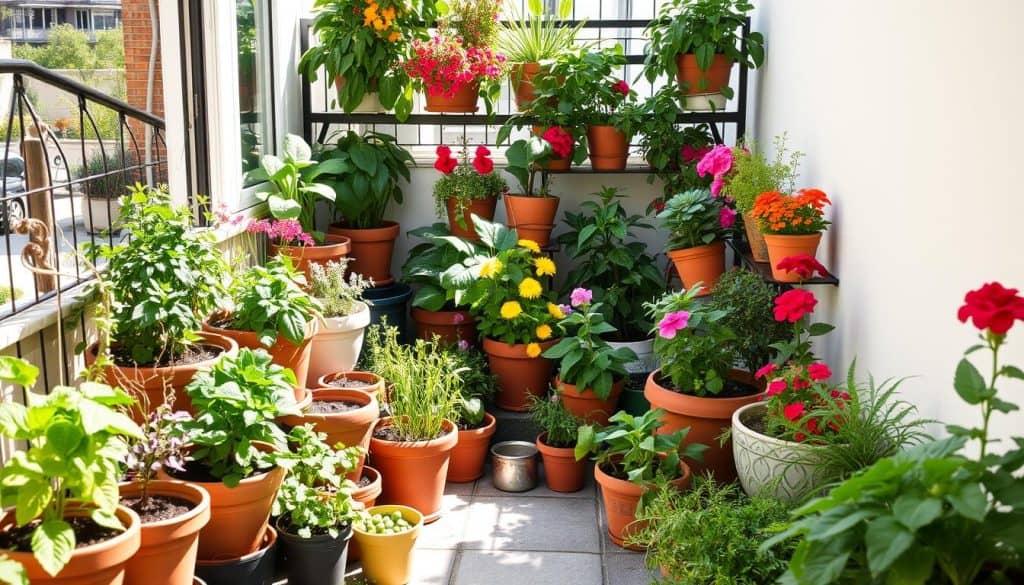 Container gardening for small spaces