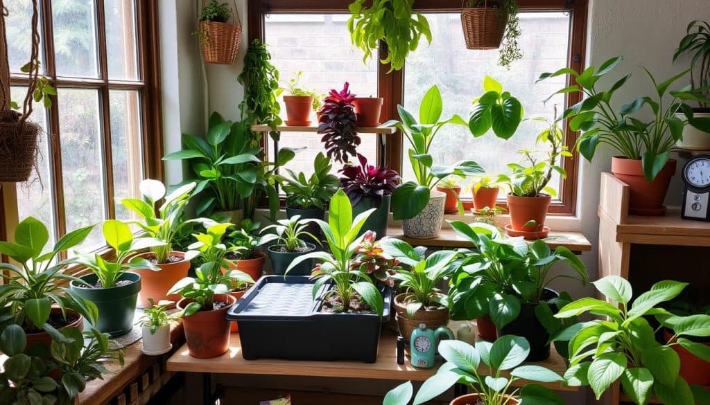 Optimal houseplant environment