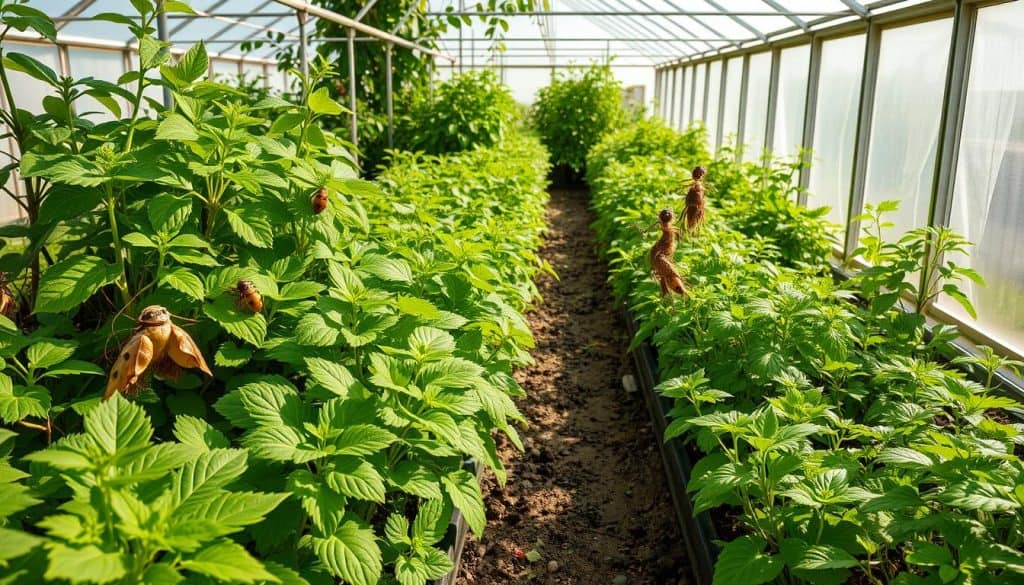 Organic pest management in greenhouse