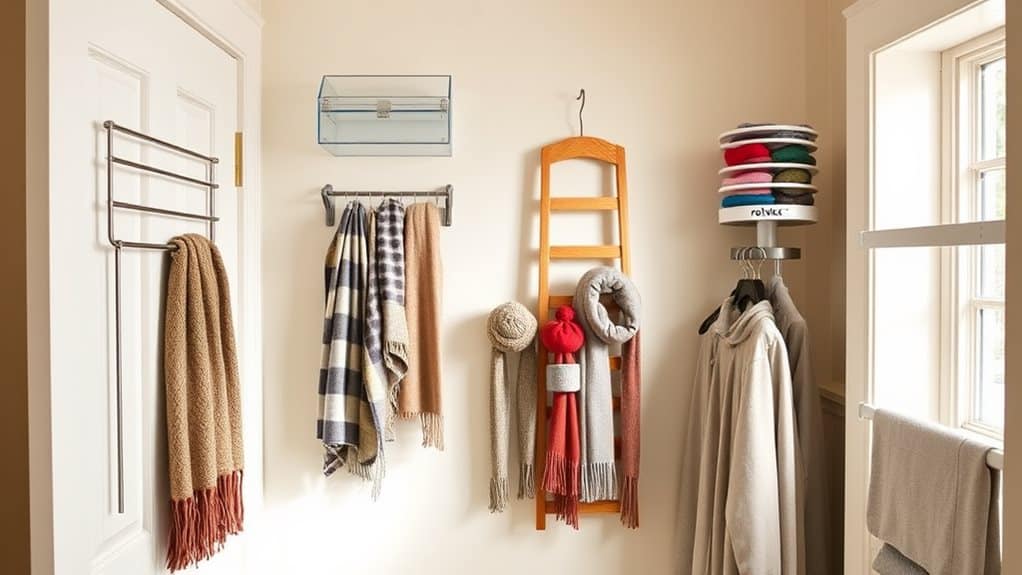 choosing hat and scarf organizers