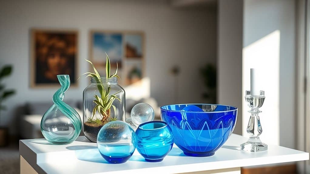 elevate home with glass decor