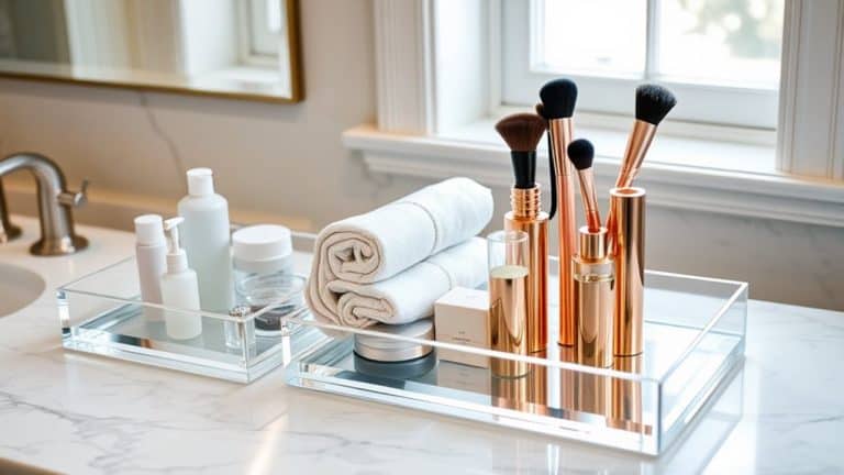 organize your bathroom counter