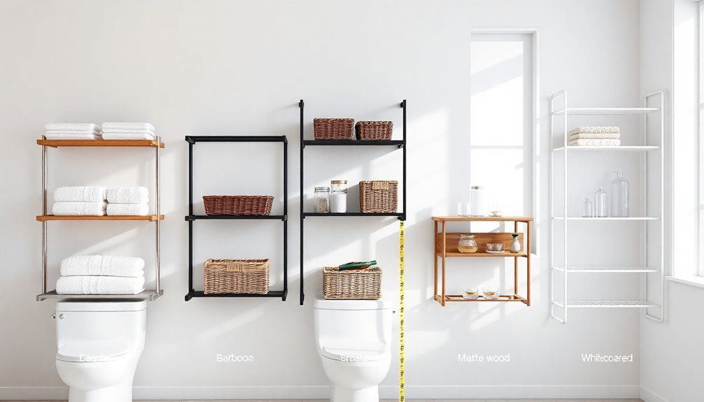 over the toilet shelf selection criteria