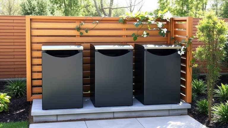 stylish outdoor trash enclosures
