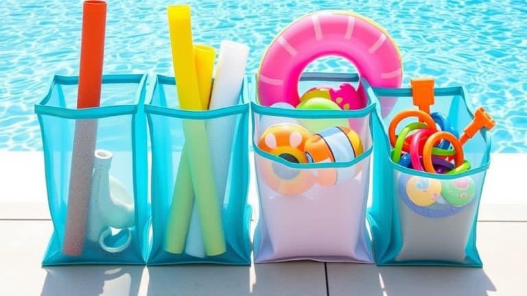 summer pool toy organization
