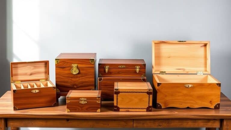 top cedar storage boxes