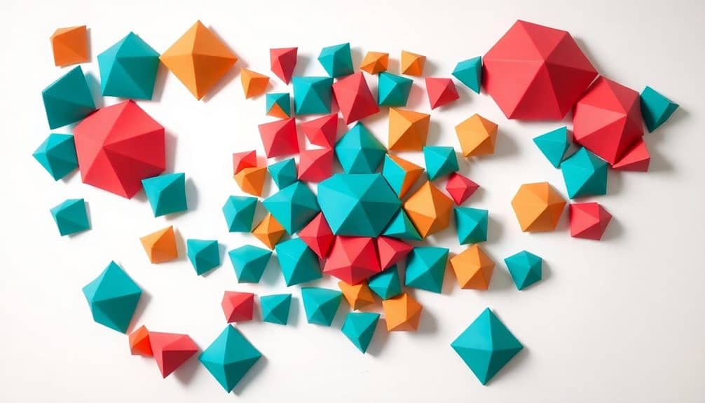 abstract geometric wall decor