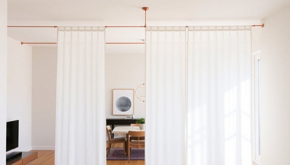 adjustable tension rod partitions