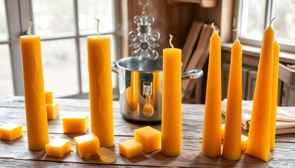 artisan handmade beeswax candles