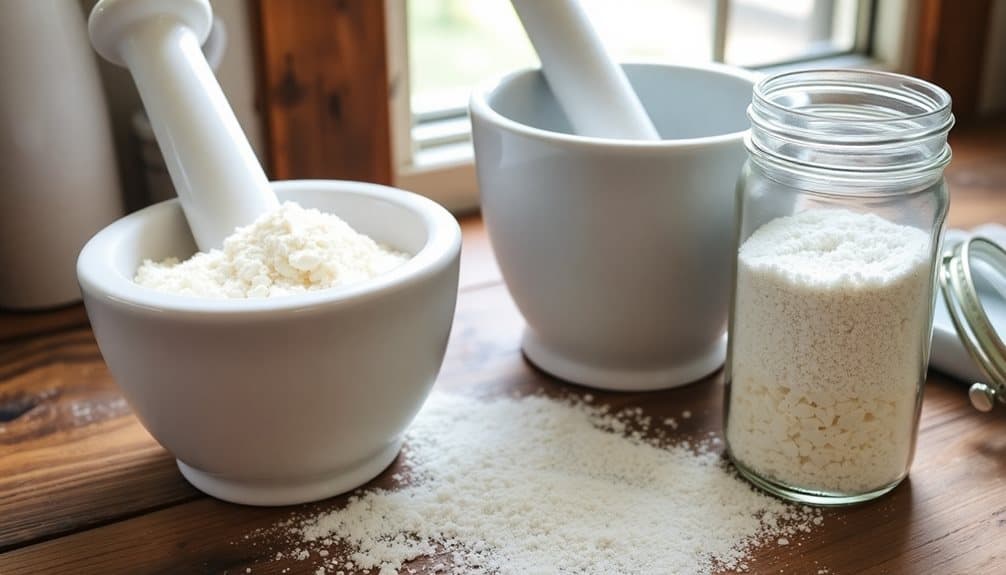 blender powder preparation technique