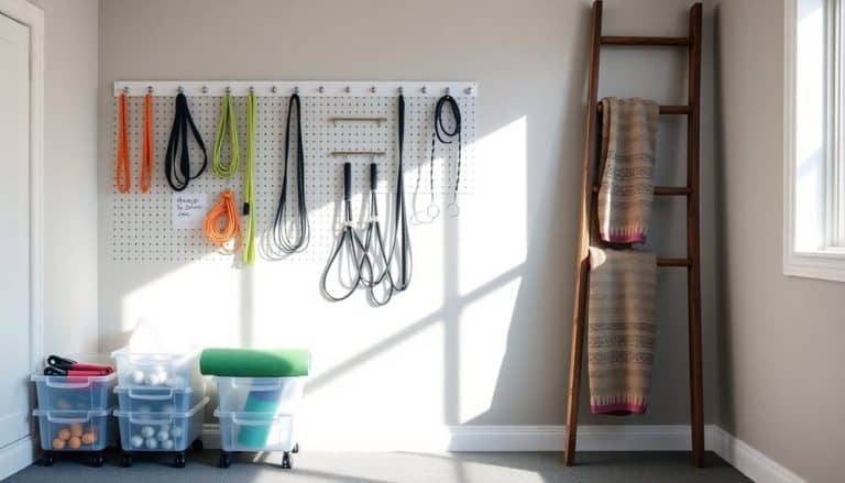budget friendly home gym storage