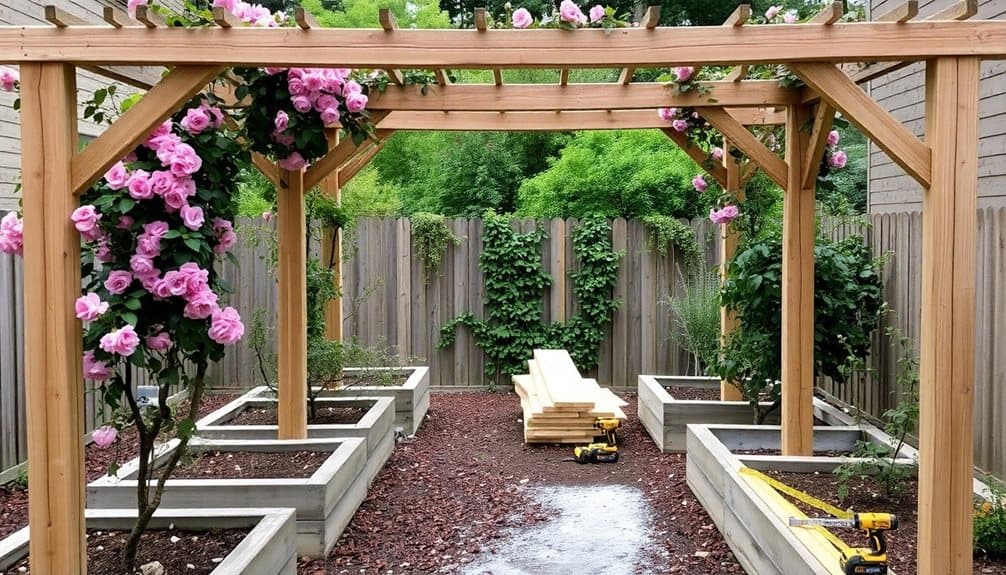 build trellis archway structure