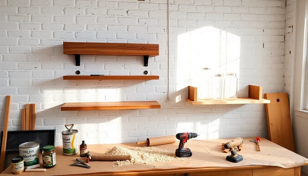 charming wooden wall storage