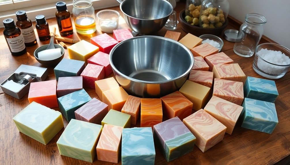 cold process soap making
