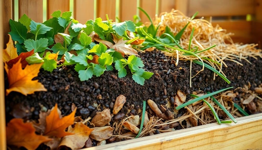 compost ingredient layering technique
