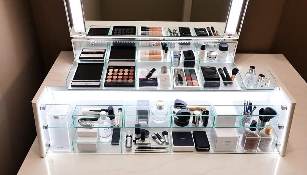 concealed reflective storage solution