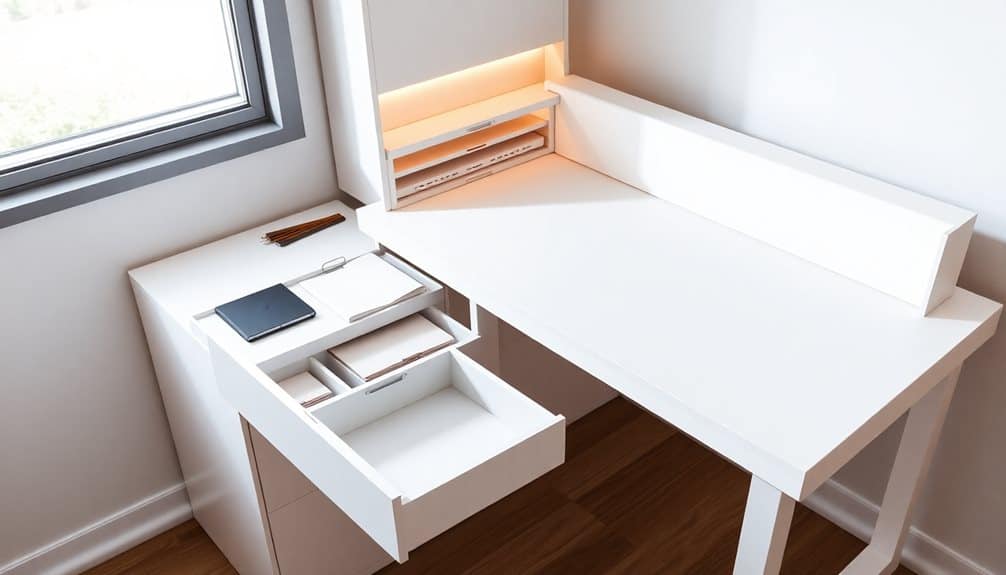 concealed space saving design