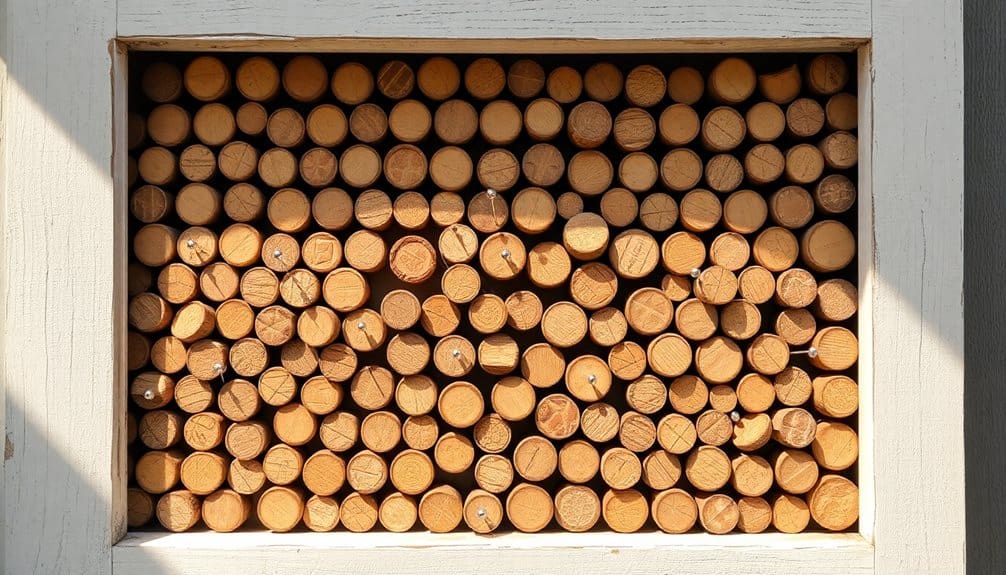 corkboard for wine notes