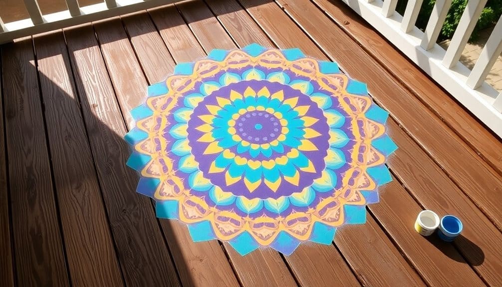 create a mandala floor