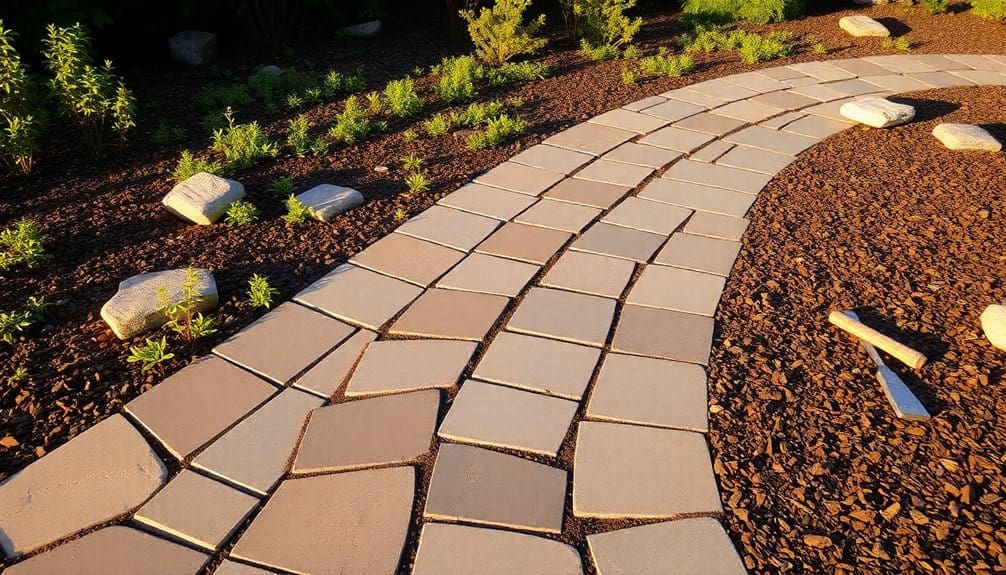 create rustic stone walkways