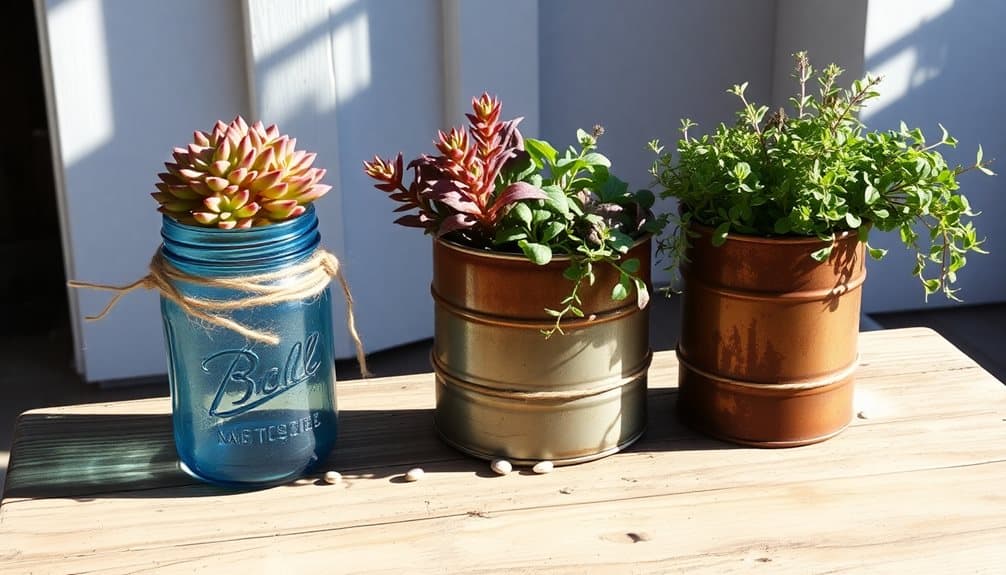 create sustainable container gardens