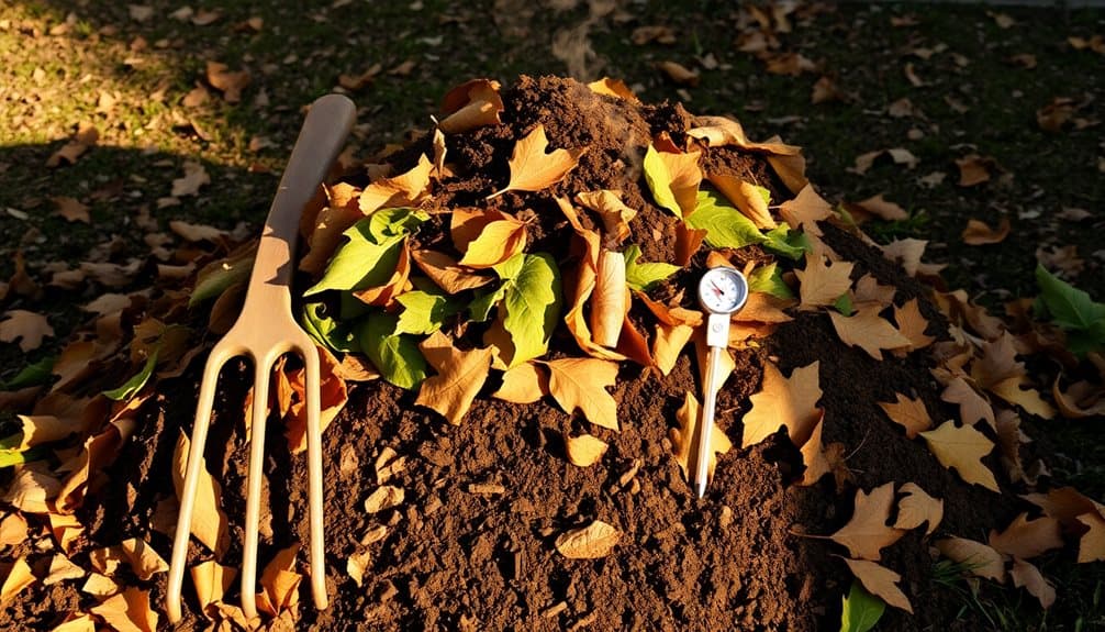 creating a compost pile