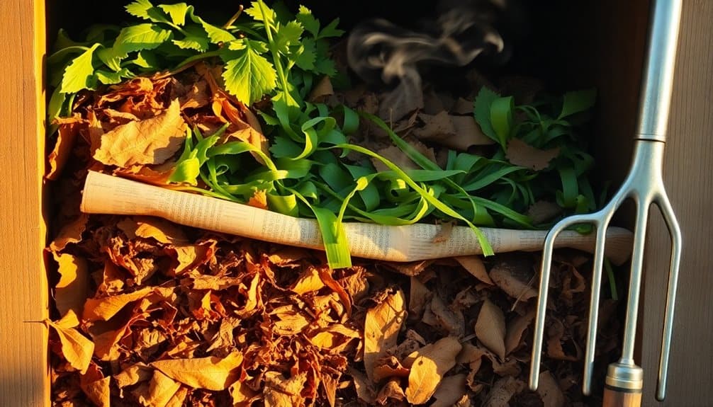 creating initial compost heap