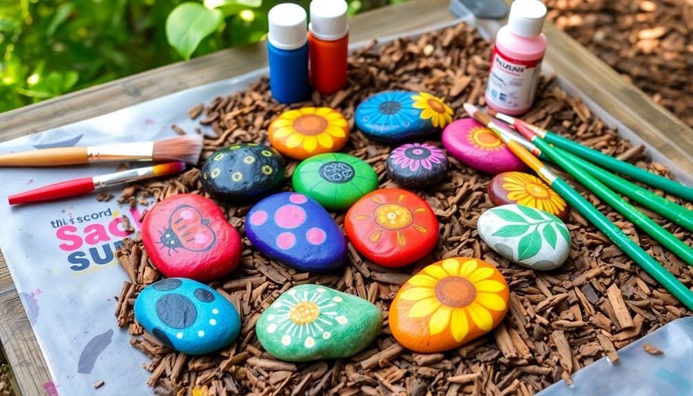 creative outdoor stone decor