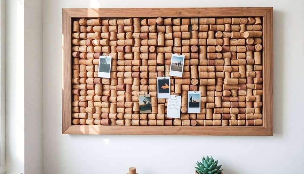 creative wine cork display
