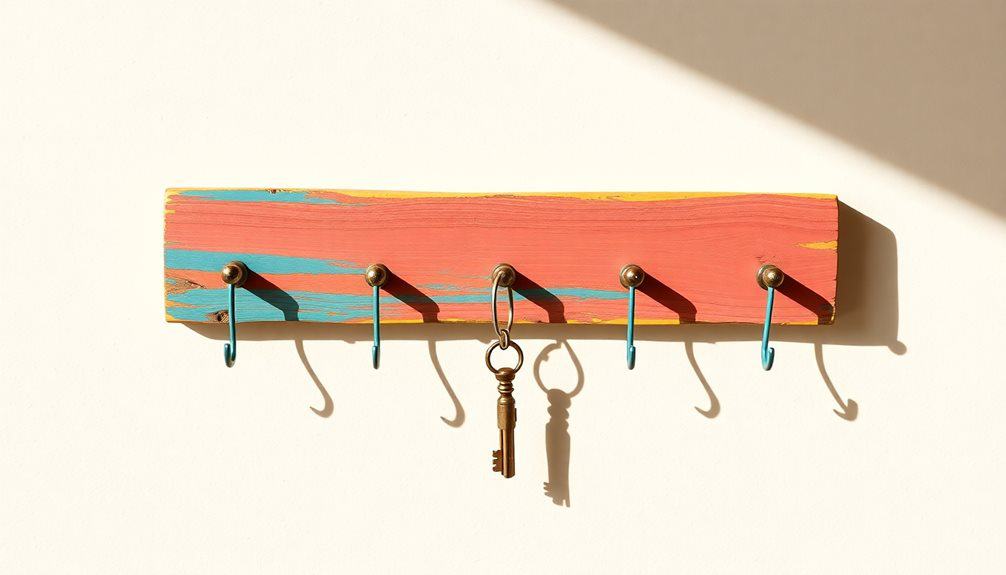 decorative handcrafted key organizer