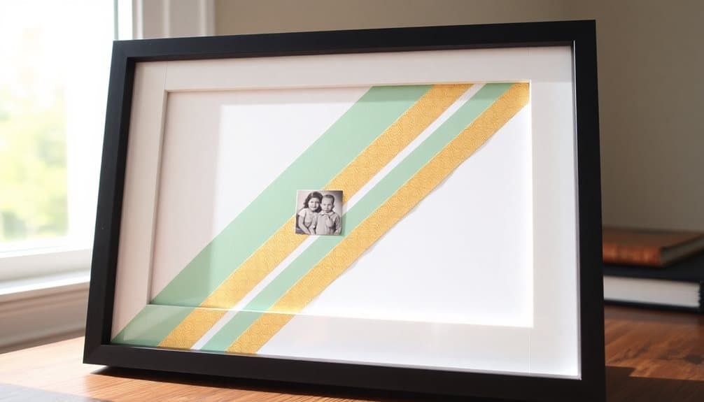 decorative tape photo frames