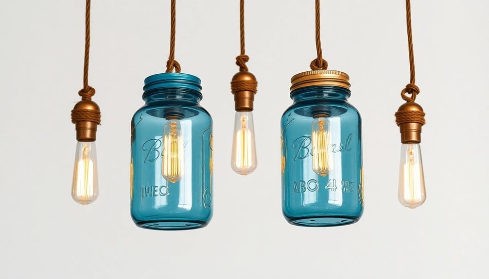 diy mason jar lighting