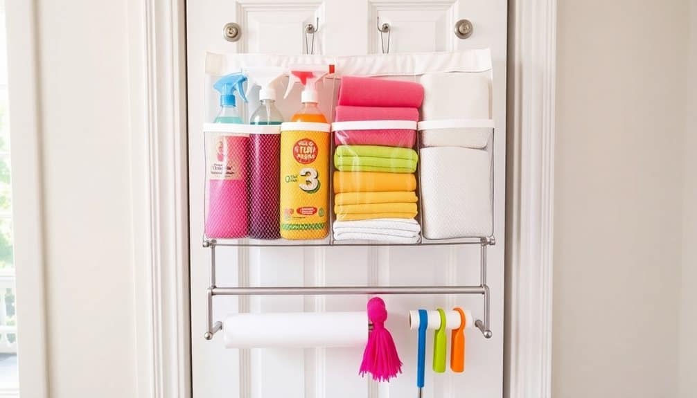 efficient cleaning supplies organization