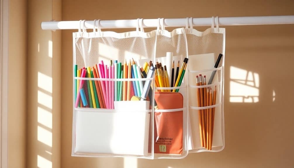 efficient hanging closet organization