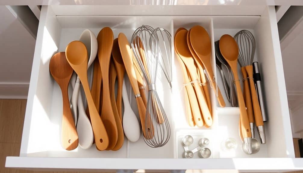 efficient kitchen tool arrangement