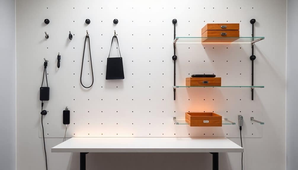 efficient pegboard storage ideas