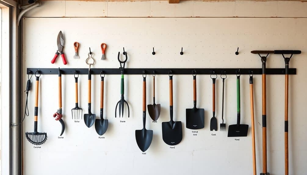 efficient wall tool storage