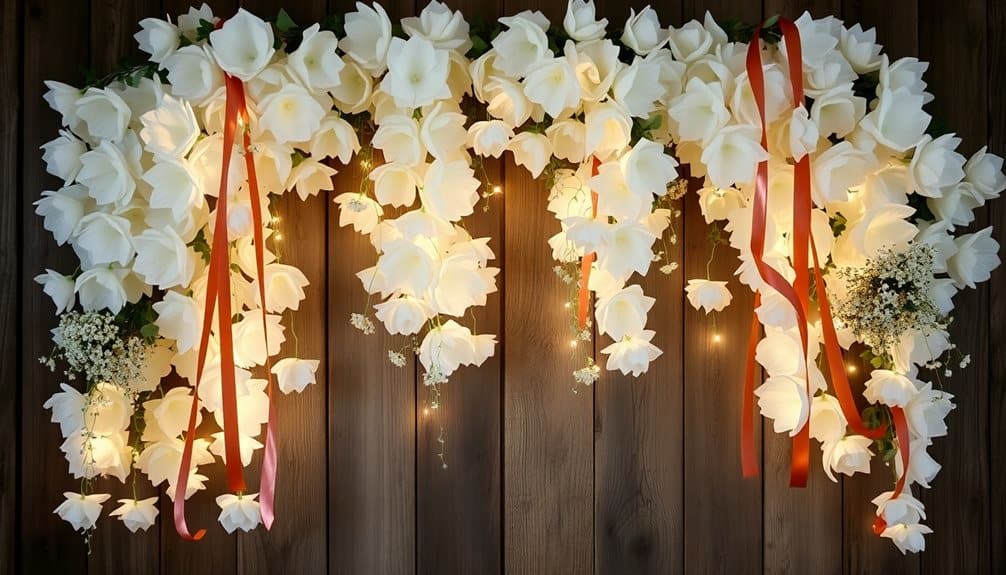 elegant wedding photo backdrop