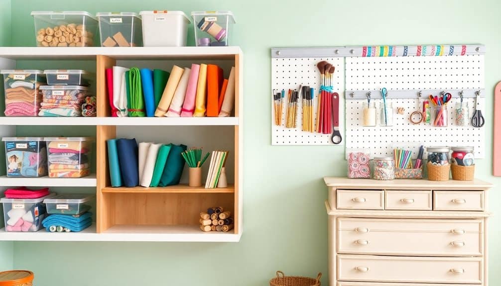 establish allocated storage areas