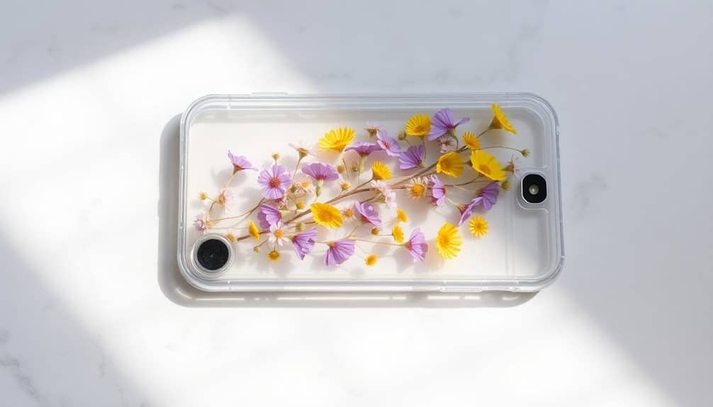 floral design phone cover