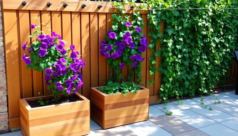 garden privacy planter box