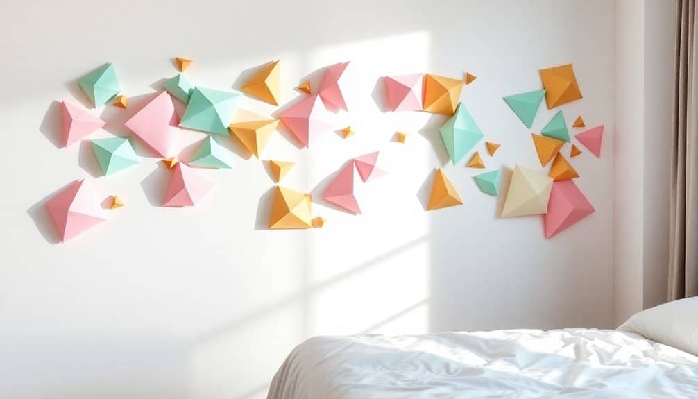 geometric design wall decor
