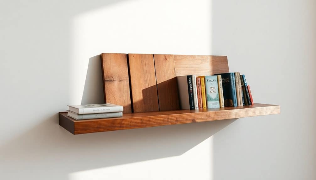 invisible wall mounted shelf