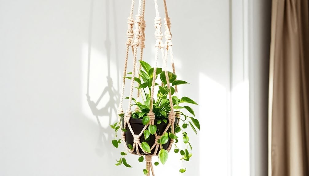 knotting decorative plant holder