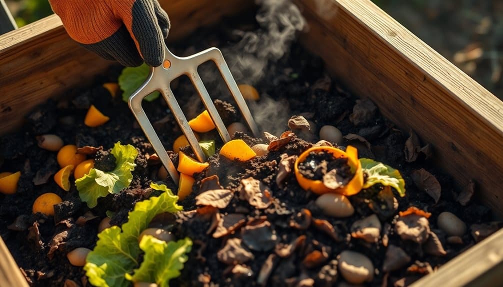 maintain compost aeration consistently