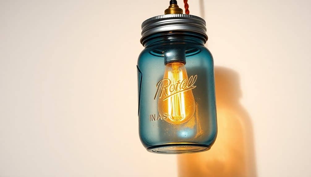 mason jar light fixture