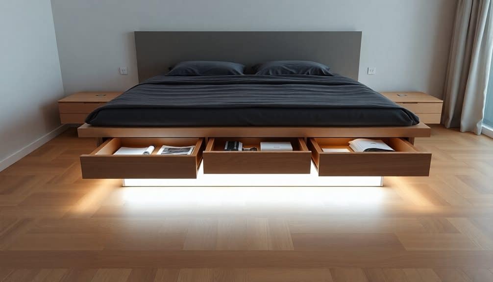maximizing space efficiently underneath