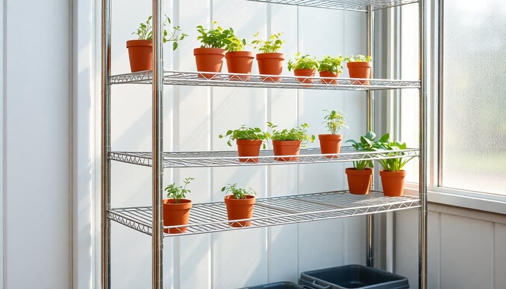 metal wire shelving units