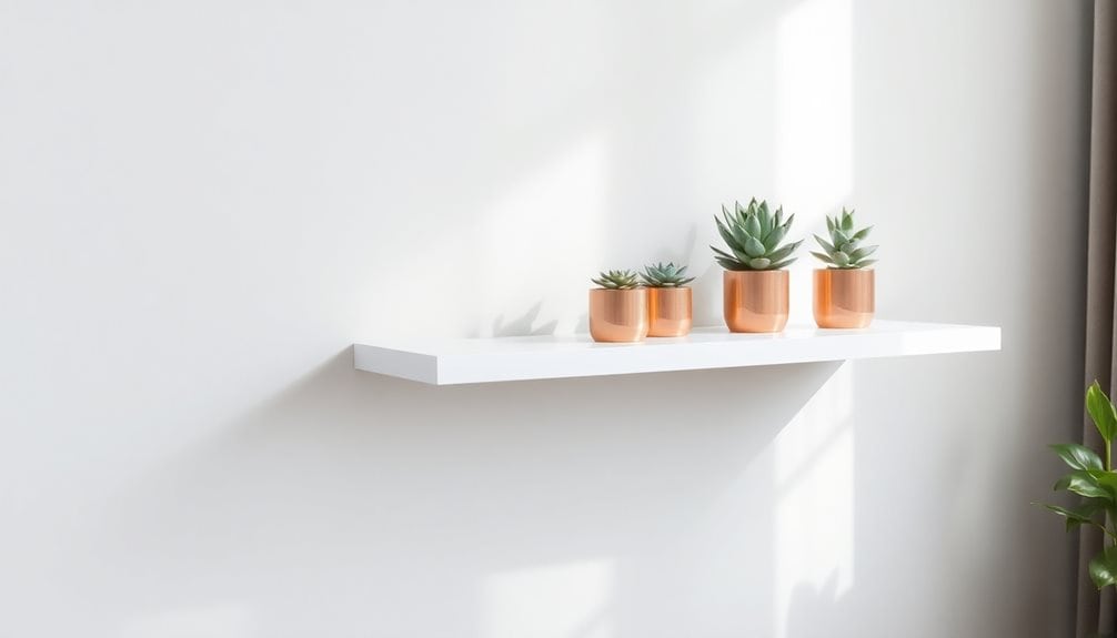 no drill floating shelves