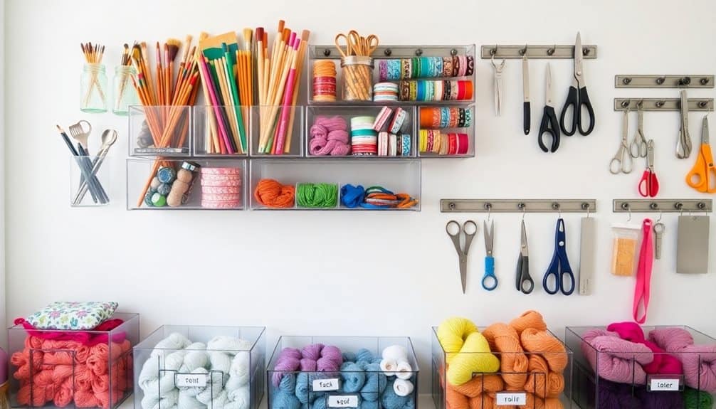 organize hobby materials efficiently